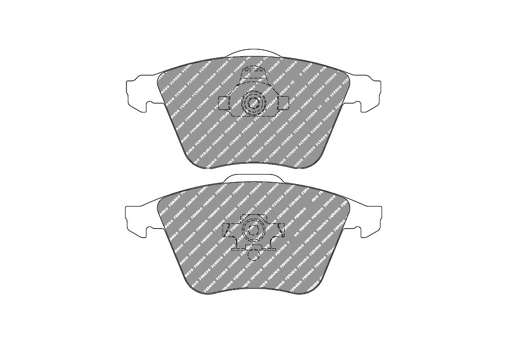FERODO FCP1629H DS2500 Колодки гальмівні передні AUDI A4 B7/8EC / A6 4B/C5 / S4 B6 / A8 4E2 Photo-0 