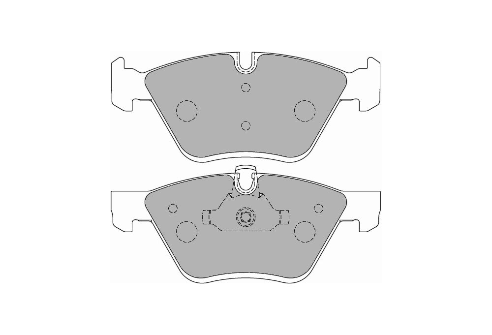 FERODO FCP1773H Ds2500 Колодки перед для BMW E87 130i/E90/E91/E92 318/320/325/330 / E60 520/525 Photo-0 