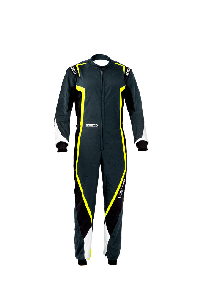 SPARCO 002341GNBG130 Комбінезон для картингу KERB YOUTH, CIK, дитячий, сірий/жовтий/чорний, розмір, 130 Photo-0 