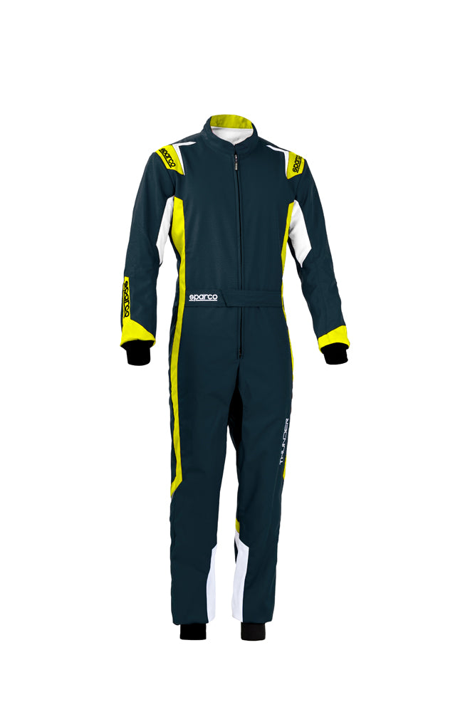SPARCO 002342GSGF150 Комбінезон для картингу THUNDER YOUTH, CIK, дитячий, сірий/жовтий, розмір 150 Photo-0 