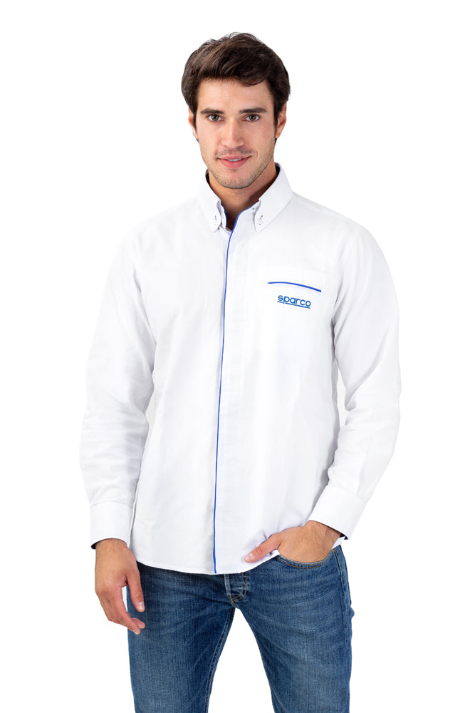 SPARCO 01257BI5XXL Сорочка (довгий рукав) біла розмір XXL Photo-1 