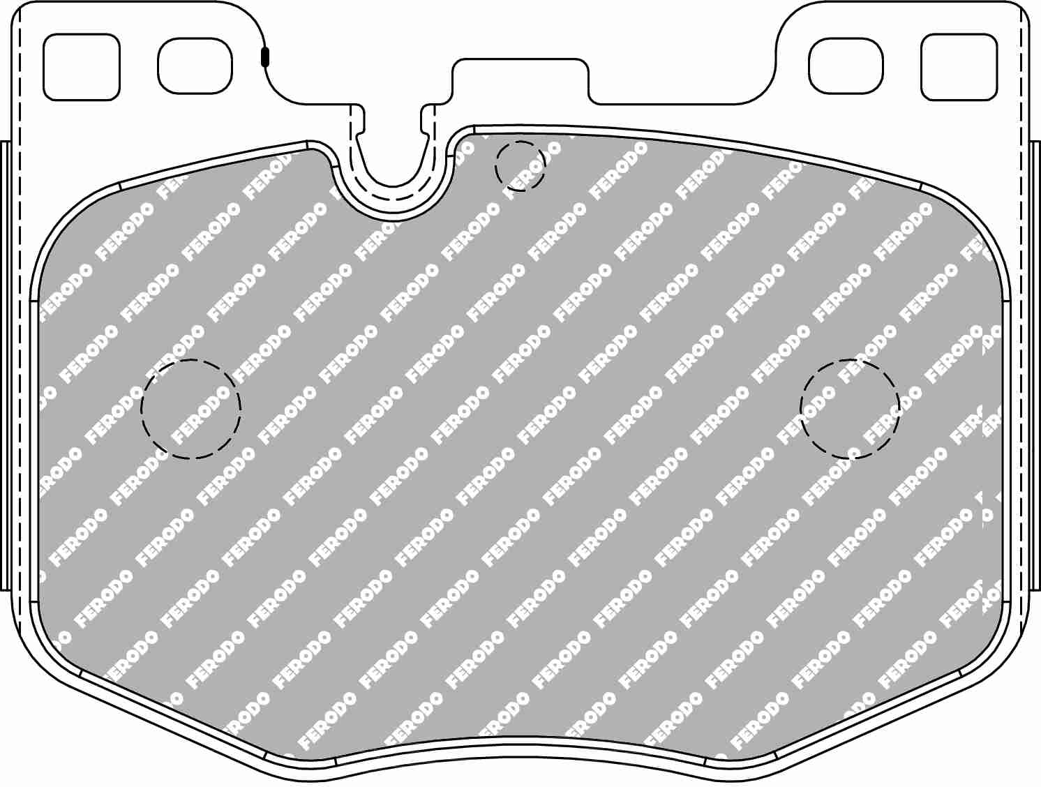 FERODO FCP5055H Гальмівні колодки DS2500 передні TOYOTA SUPRA (DB41, DB42, DB43) 3.0GR/BMW Z4 (G29)/X7 (G07) Photo-0 