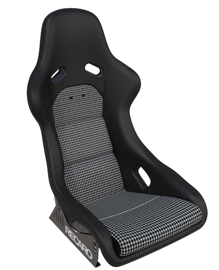 RECARO 087.00.0B25 Крісло Classic Pole Position Leather black/Pepita Photo-1 