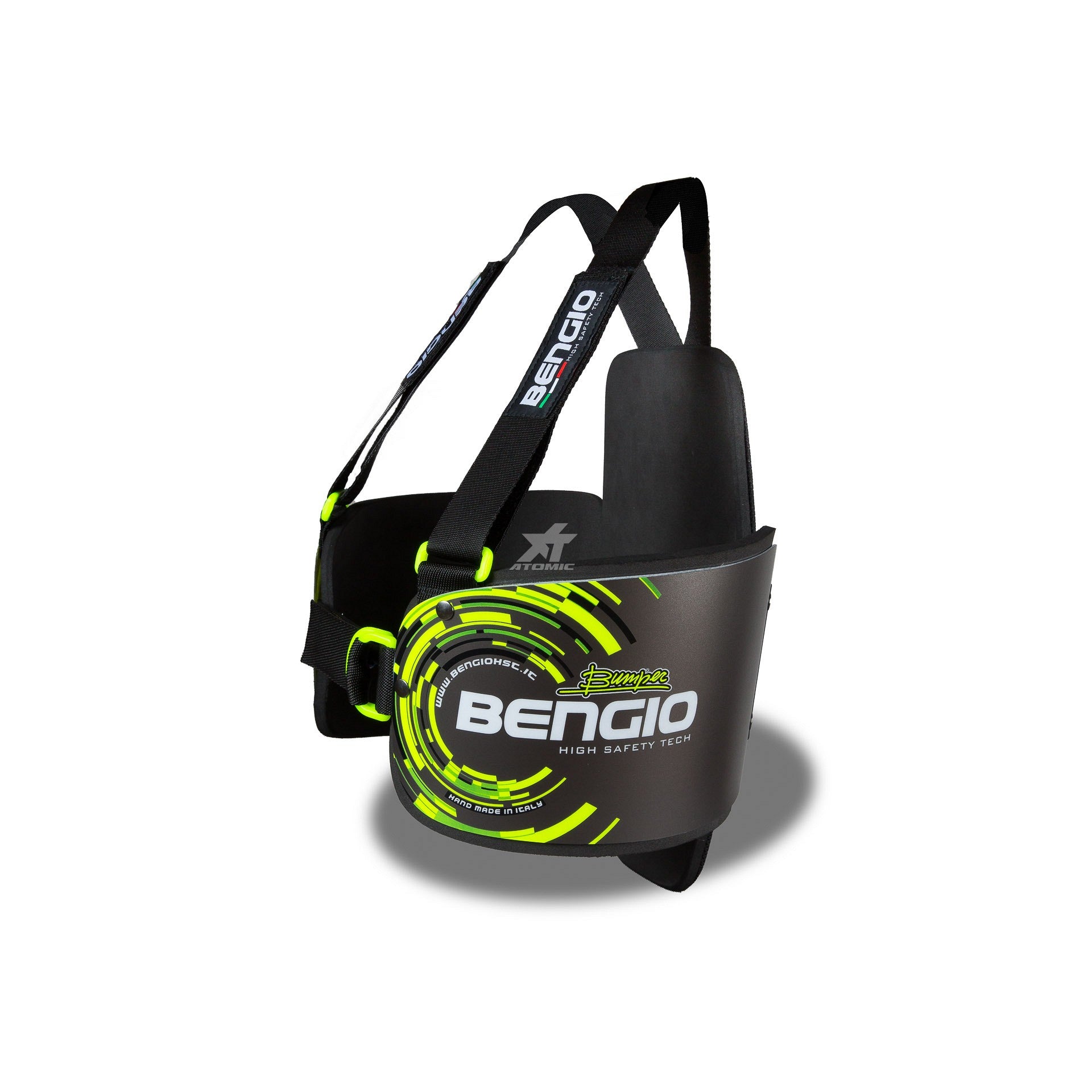 BENGIO STDPLXXLGY BUMPER Plus Захист ребер для картингу, сірий/флюор. жовтий, розмір XXL Photo-1 