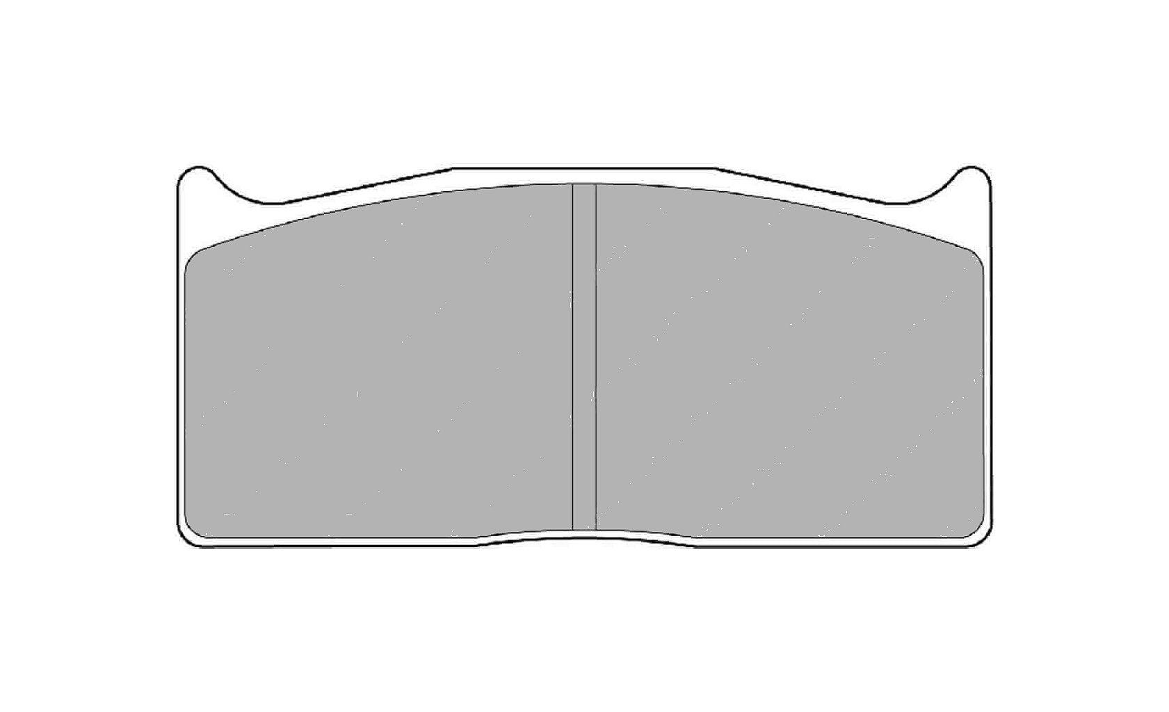 FERODO FRP308H Задні гальмівні колодки DS2500 для MITSUBISHI EVO IX-X Gr N Rear (20mm) Photo-0 