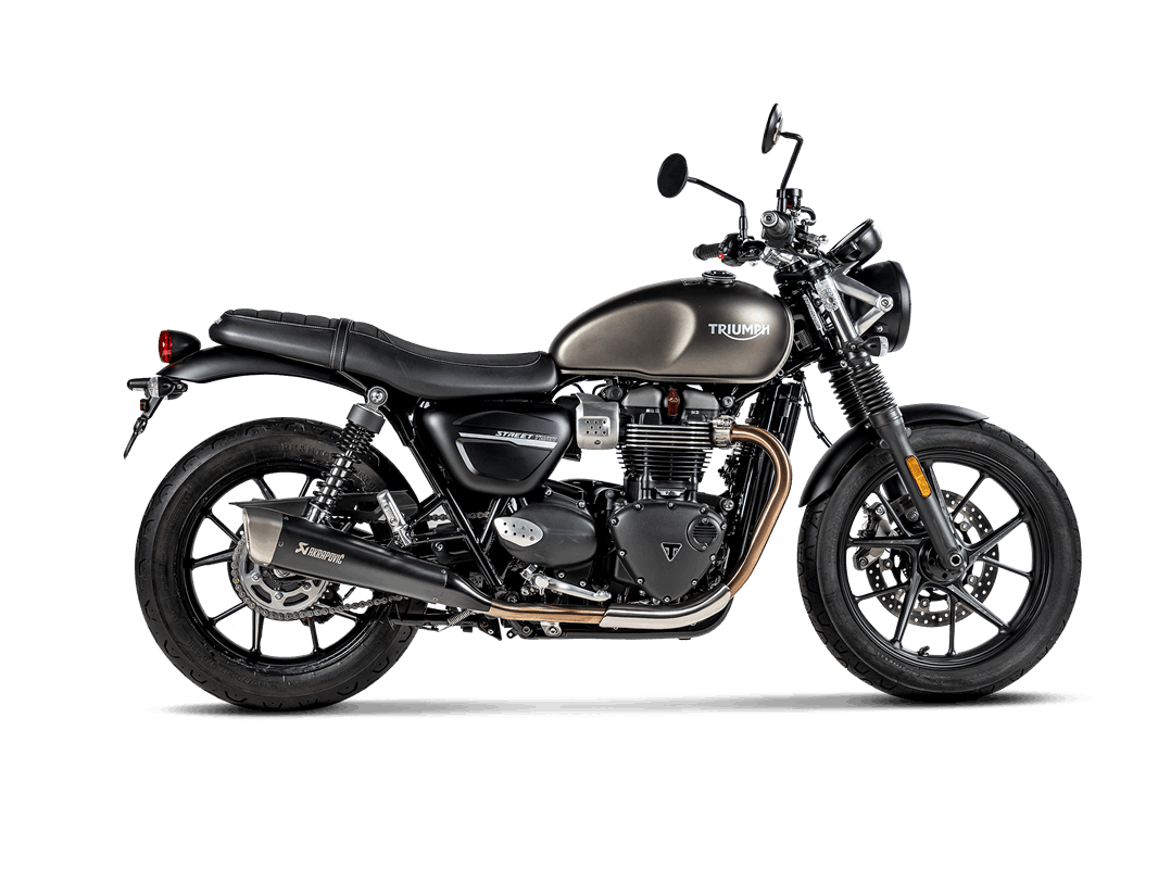 AKRAPOVIC S-T9SO2-HCQTBL Вихлопна система Slip-On Line (Titanium) для Triumph Street Twin 2016 - 2020 Photo-3 