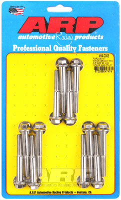 ARP 454-2005 Комплект болтів впускного колектора з нержавіючої сталі. шестигранний для FORD 351 Windsor з колектором повітряного зазору Edelbrock RPM Photo-0 