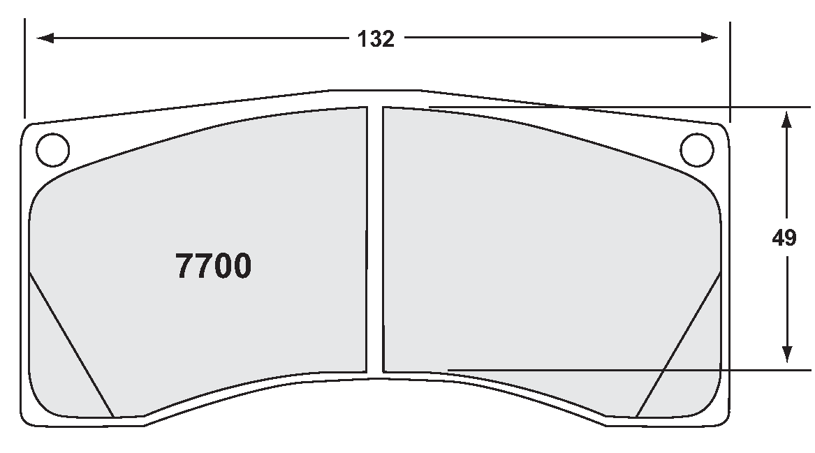 PFC 7700.39.16.44 Гальмівні колодки RACE 39 CMPD 16mm для PORSCHE 997 GT3/GT2 / RS Photo-1 