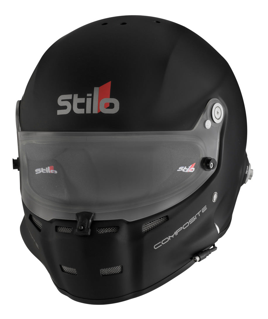 STILO AA0700CG2T600401 Шолом закритий ST5F COMPOSITE, вбудований мікрофон, HANS, SA2020 / FIA, чорний матовий, р-р 60 Photo-1 