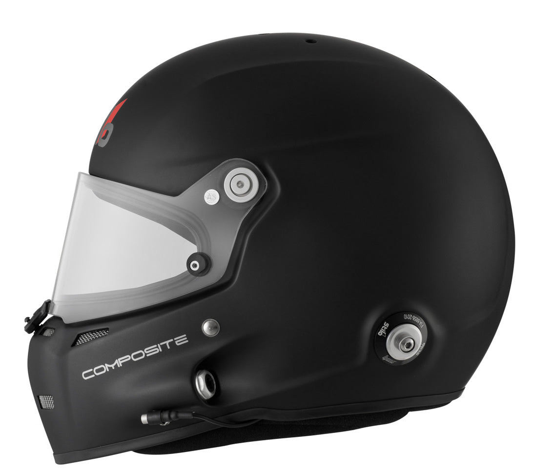 STILO AA0700CG2T600401 Шолом закритий ST5F COMPOSITE, вбудований мікрофон, HANS, SA2020 / FIA, чорний матовий, р-р 60 Photo-4 