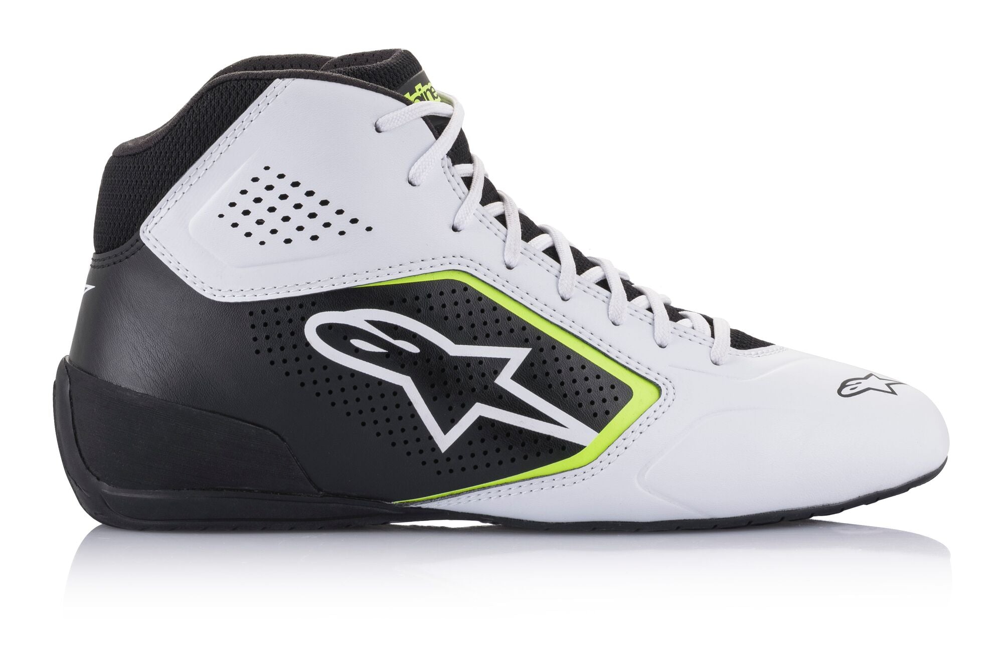 ALPINESTARS 2711521_215_12,5 Черевики для картингу TECH-1 K START V2, білий/чорний/флюор. жовтий, Розмір 46 Photo-3 