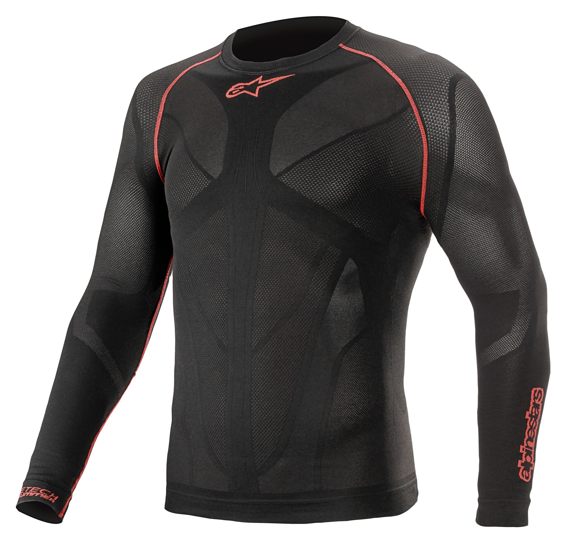 ALPINESTARS 4752521_13_XL/2XL Майка/футболка для картингу RIDE TECH V2, з довжин. рукавом, черн./червоний, Розмір XL/2XL Photo-1 