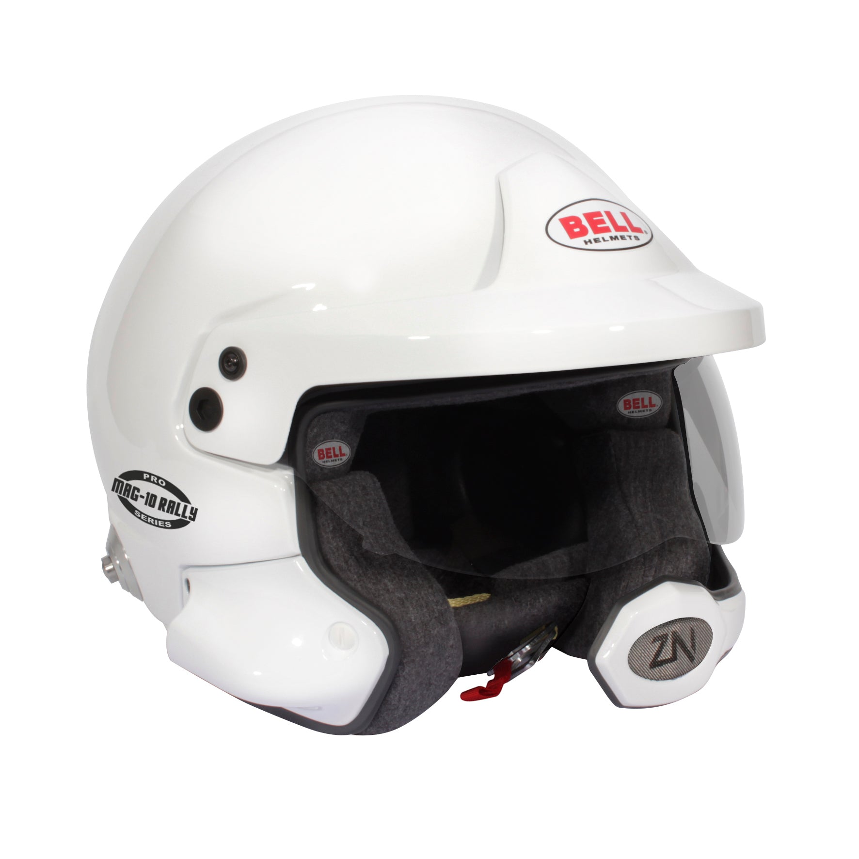 BELL 1346013 Шолом open face MAG-10 RALLY PRO, FIA, HANS, white, size 56 (7 3/8) Photo-1 