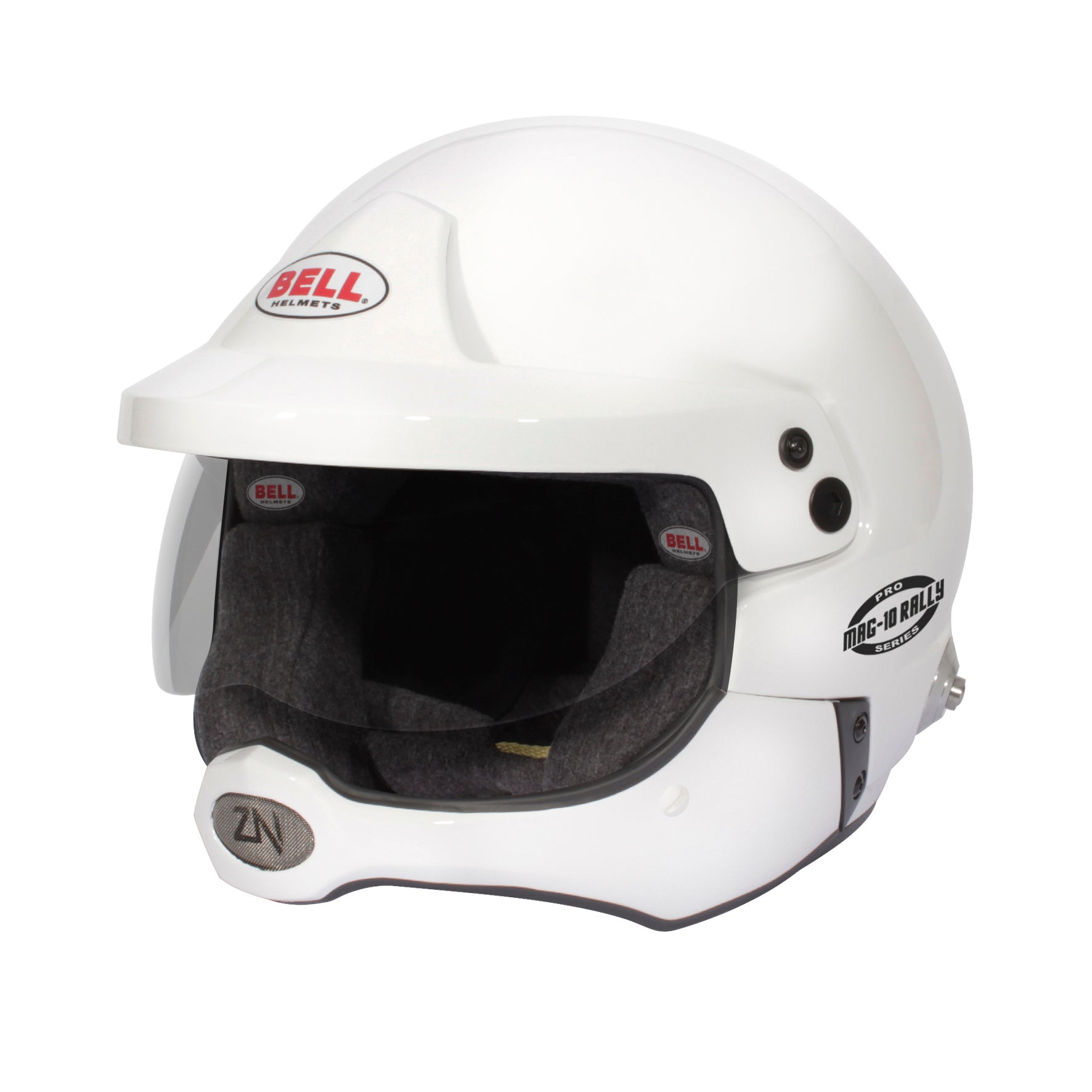 BELL 1346013 Шолом open face MAG-10 RALLY PRO, FIA, HANS, white, size 56 (7 3/8) Photo-2 