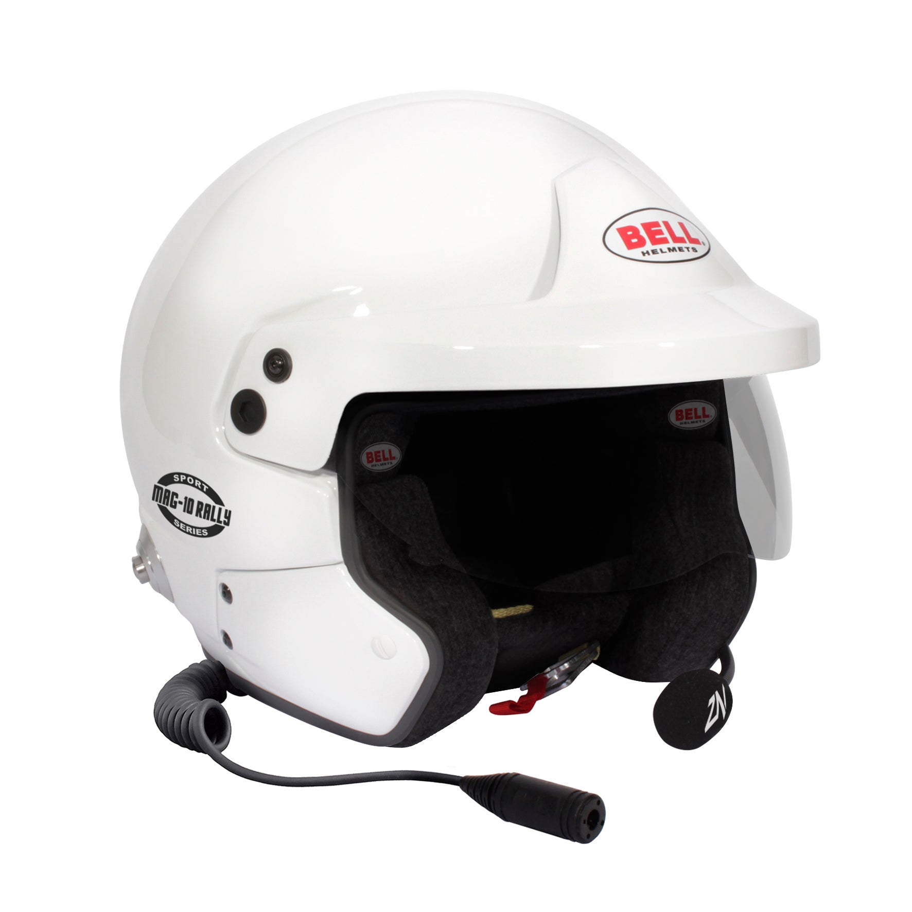 BELL 1443A05 Шолом open face MAG-10 RALLY SPORT, FIA, HANS, white, size LRG (60-61) Photo-1 