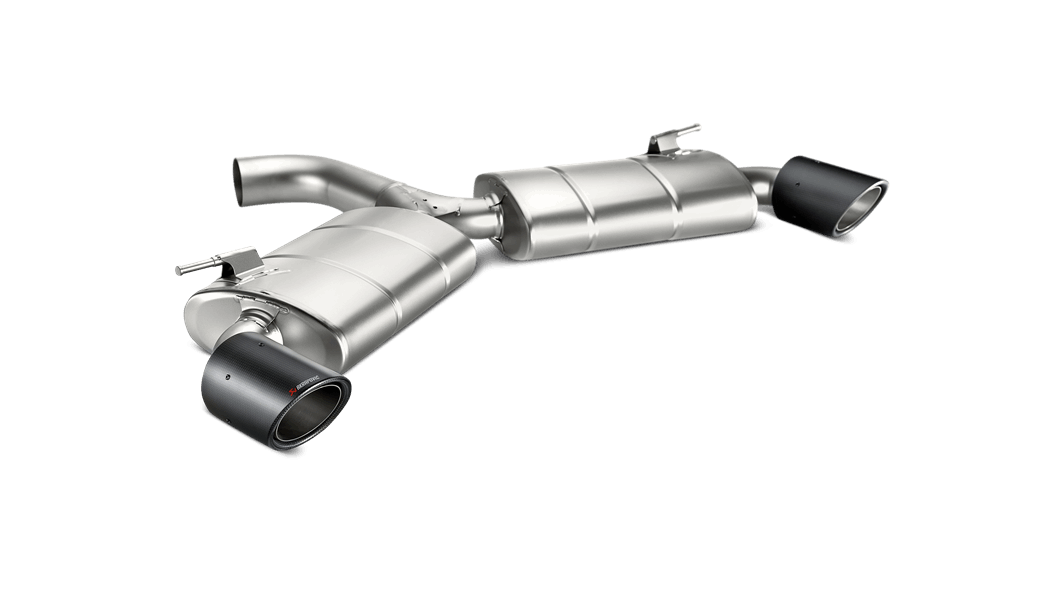 AKRAPOVIC MTP-VW/T/3H Вихлопна система Slip-On Line (Titanium) для VW Golf (VII) GTI FL (169 кВт) 2017-2019 Схвалення типу ECE Photo-1 