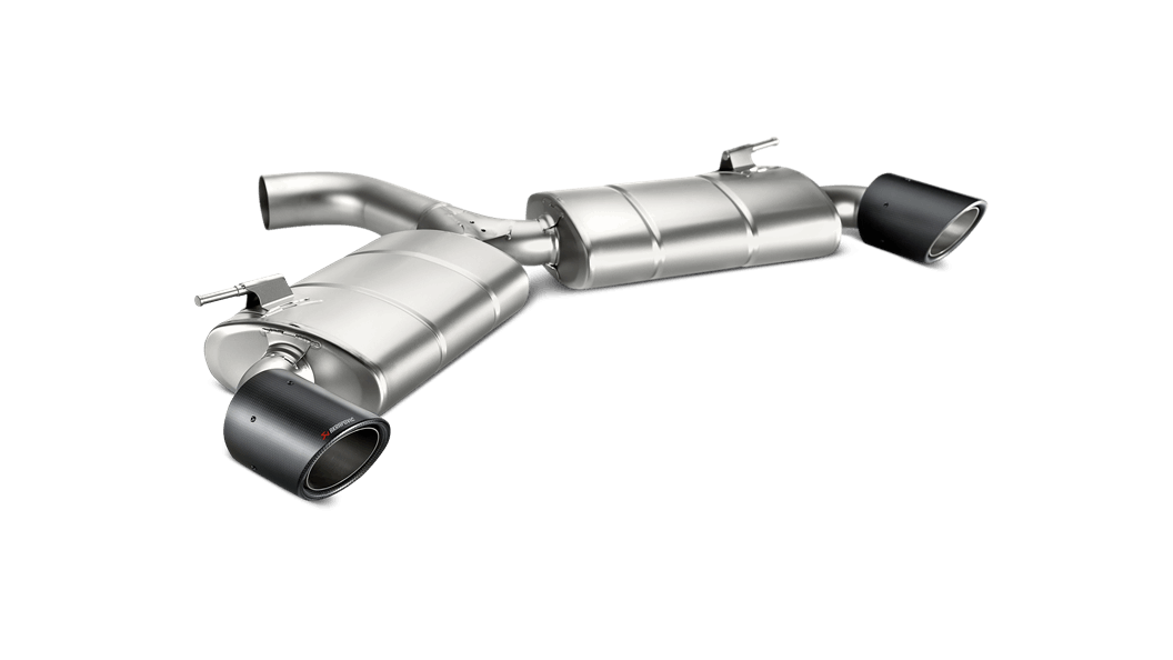 AKRAPOVIC MTP-VW/T/3H Вихлопна система Slip-On Line (Titanium) для VW Golf (VII) GTI FL (169 кВт) 2017-2019 Схвалення типу ECE Photo-0 