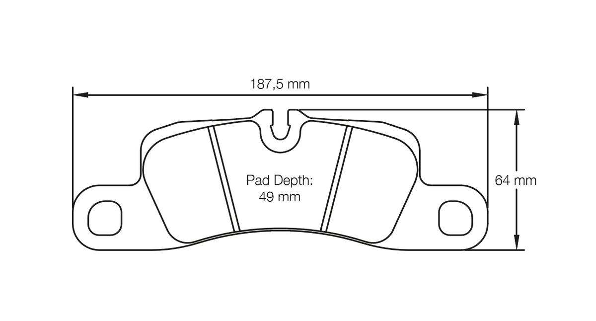 PAGID 4918-RSC3 Задні гальмівні колодки RSC3 PORSCHE 718 Cayman GTS 4.0 [982] / 991.2 3.0 Carrera [залізні гальма] Photo-0 