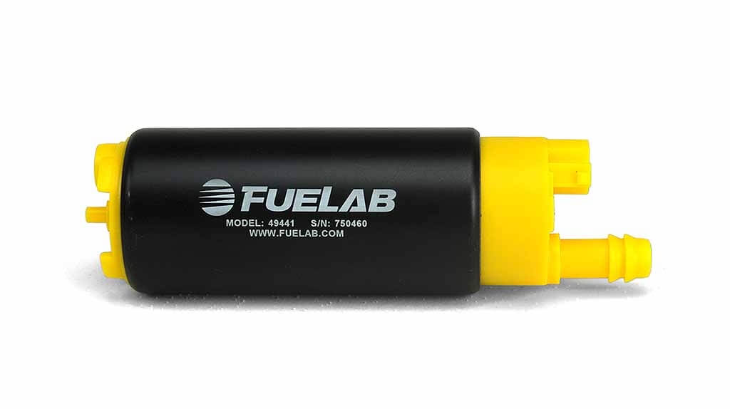 FUELAB 49441 Паливний насос для бензобака (340 LPH @ 3 bar, 13.5v) Впуск зміщений відносно випуску Photo-1 