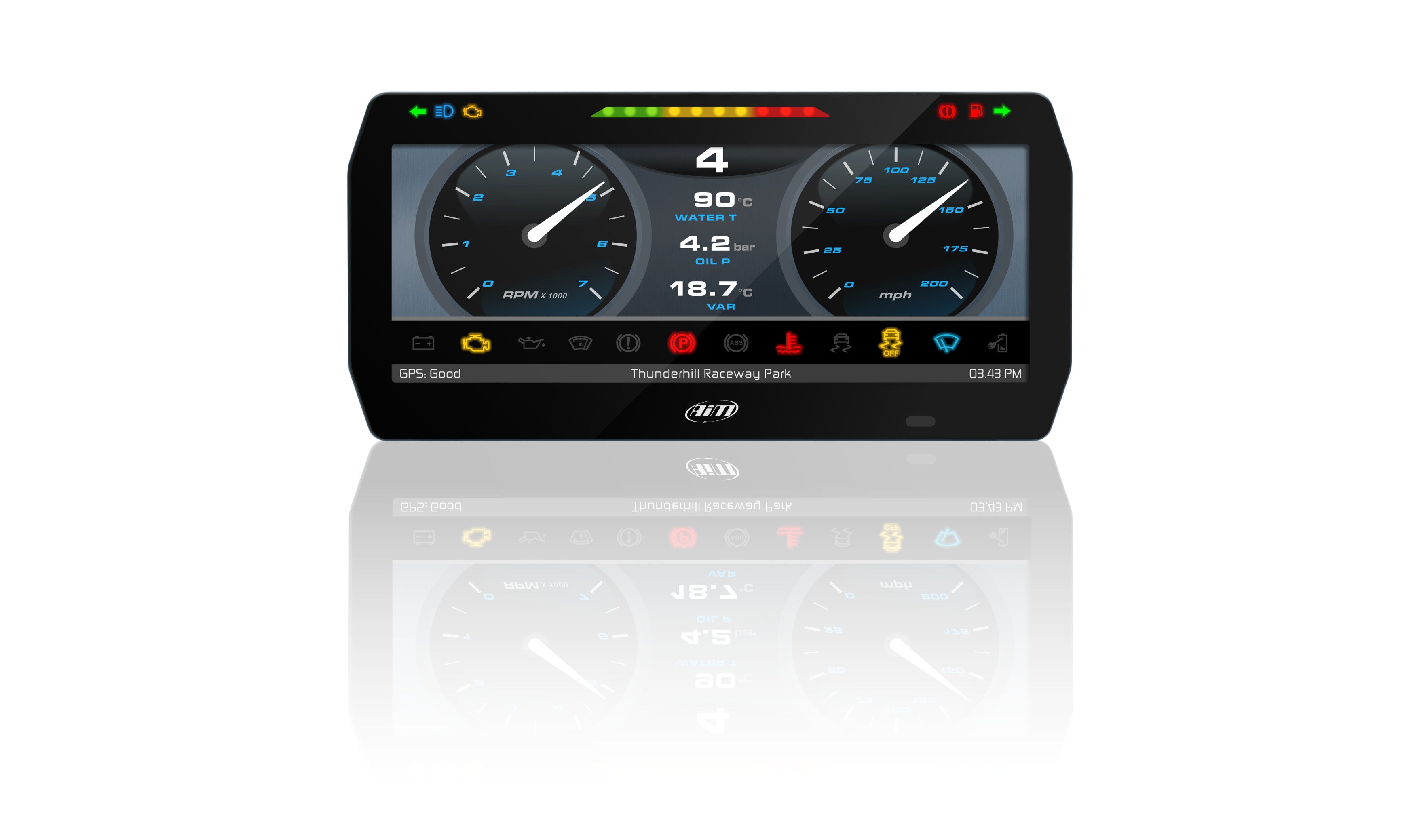 AIM XC1PDM08D10G130C2 Модуль розподілу живлення PDM08 з дисплеєм D 10 дюймів GPS 130 Photo-1 