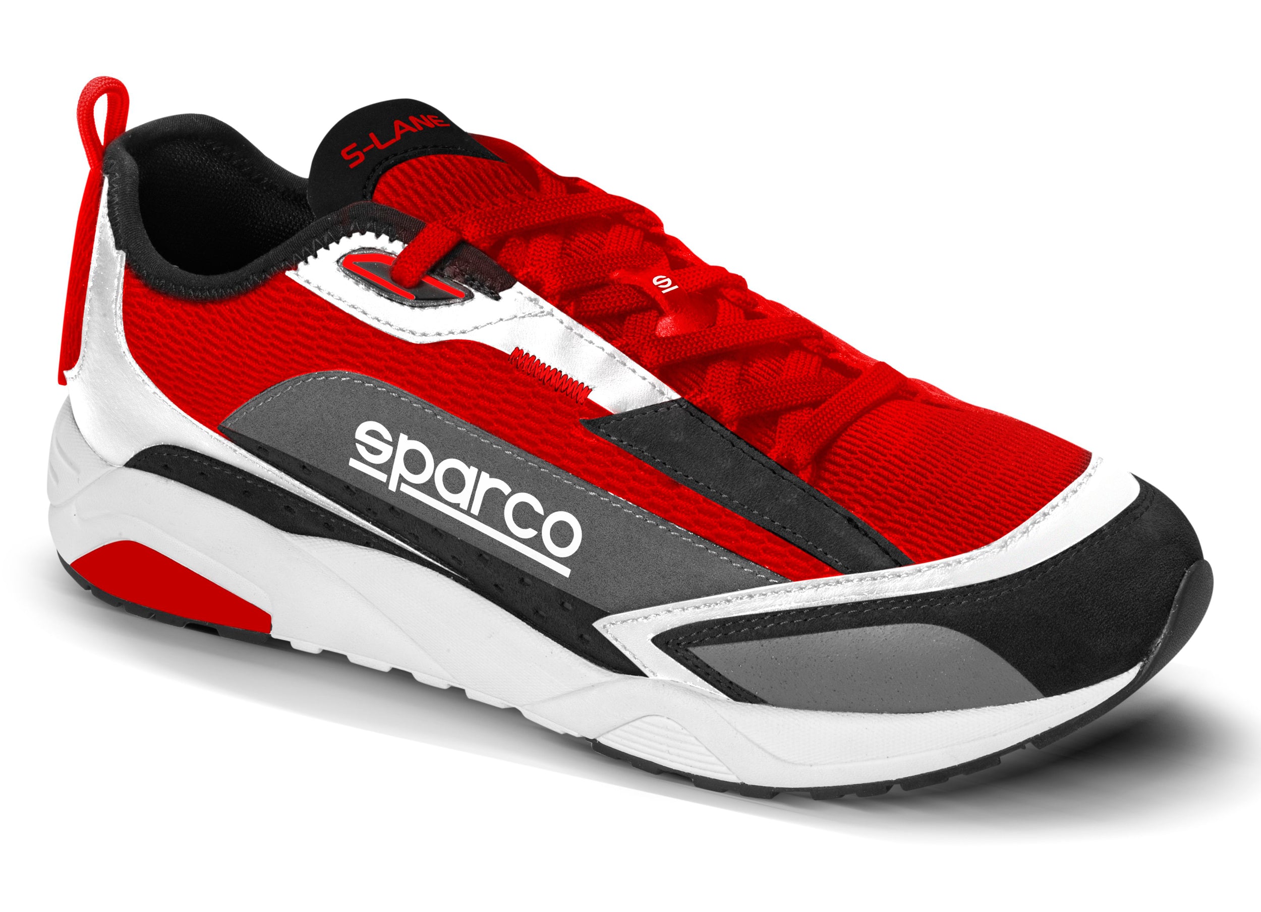 SPARCO 00129240NRRS Кросівки S-LANE, чорний/червоний, розмір 40 Photo-1 