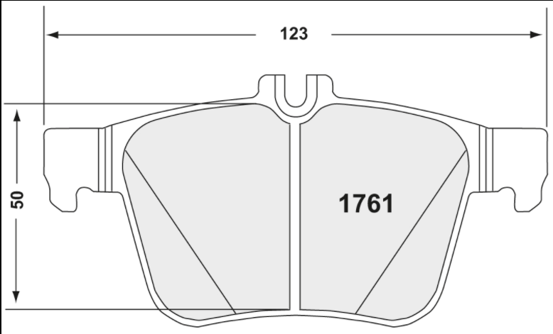 PFC 1761.10 гальмівні колодки задні Z-RATED для VW Golf 7 GTi / R / SKODA Octavia RS Photo-1 