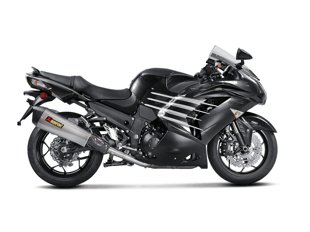 AKRAPOVIC s-K14SO6-HZAAT Вихлопна система Slip-On Line (Titanium) Kawasaki ZZR 1400, ZX14R 2016-2021 Photo-1 