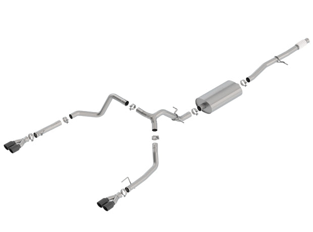 BORLA 140768BC Вихлопна система TOURING для SILV./ SIERRA 1500 2019 5.3L TIP: 3.5 "RD X 6" BC Photo-0 