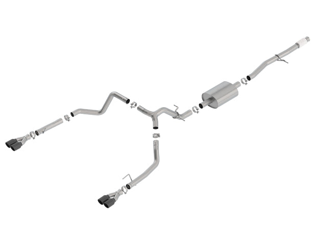 BORLA 140770BC Вихлопна система S-TYPE для SILV./ SIERRA 1500 2019 5.3L SR TIP: 3.5 "RD X 6" BC Photo-0 