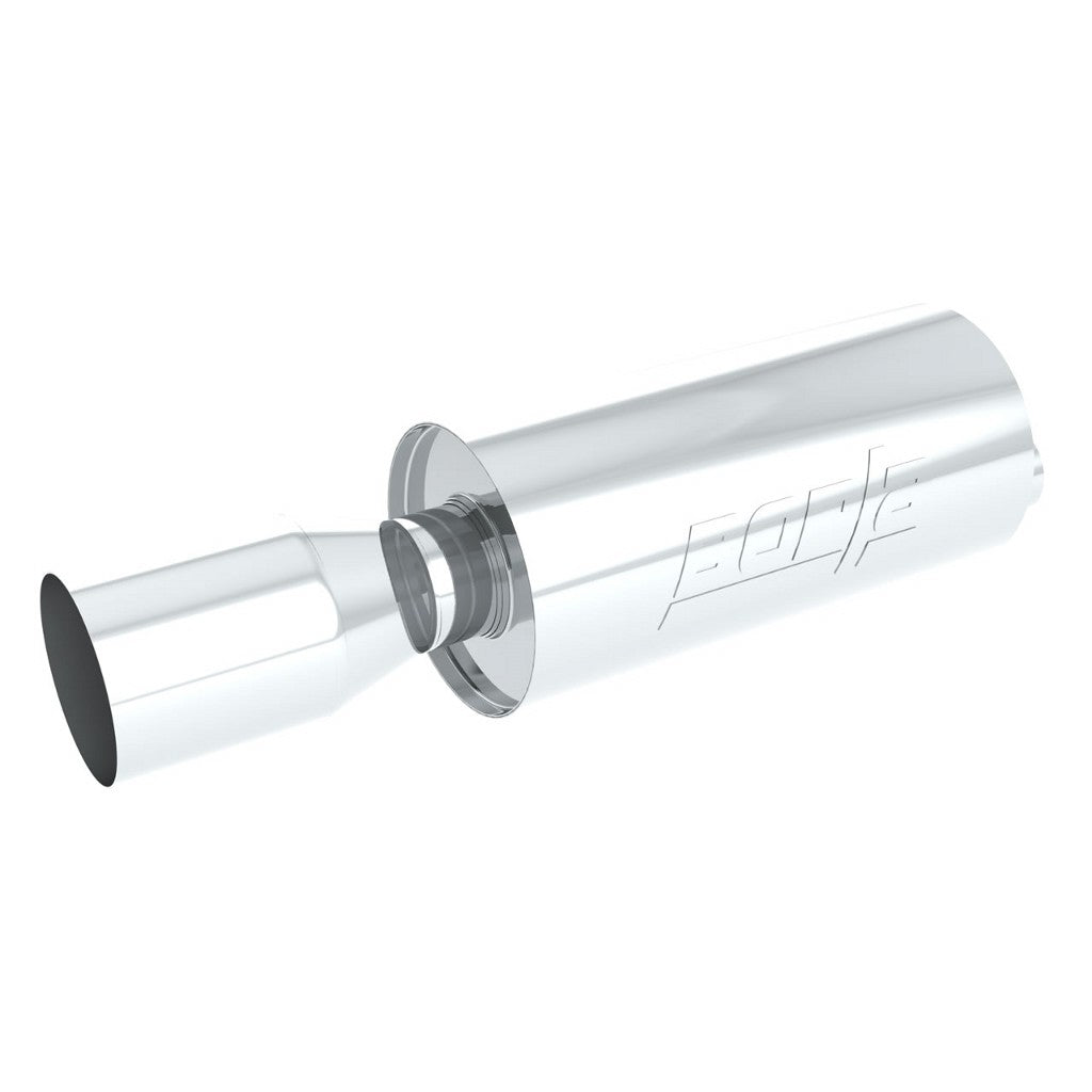 BORLA 40058 Глушник універсальний, круглий, хром, сер. Boomer Rock-It, Вхід 2.25 "/ Вихід 4.5" - ас Photo-0 