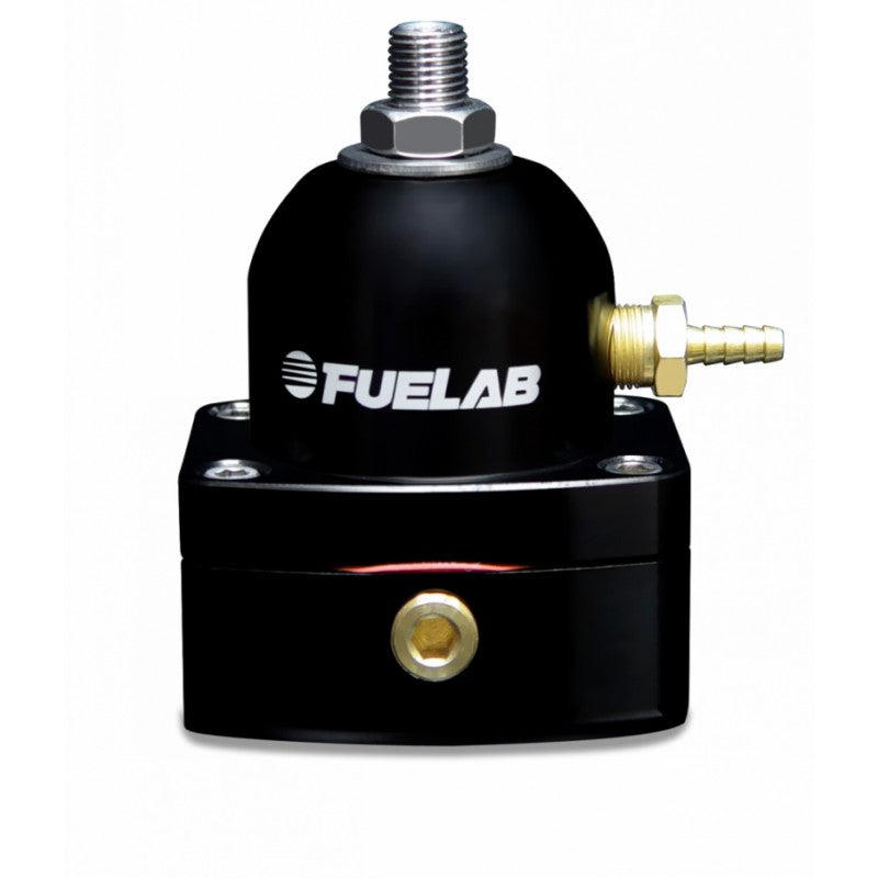 FUELAB 53502-1-T Міні регулятор тиску палива TBI (10-25 psi, 6AN-In, 6AN-Out) Чорний Photo-1 