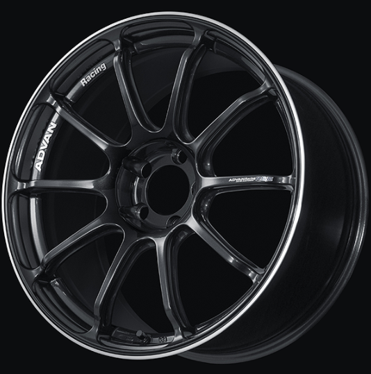 ADVAN YA39J45DBGR Колісний диск V4354 RSIII 19X9.5 ET45 5-100 BLACK GUNMETALLIC & RING Photo-0 