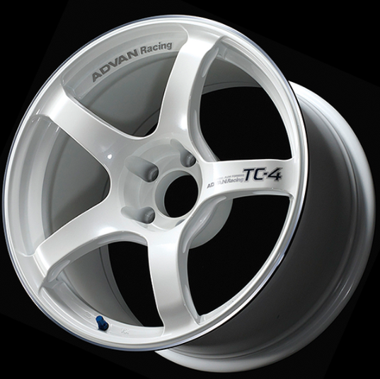 ADVAN YAD5C45AWMR колісний диск V4850 TC4 15x6. 0 ET45 4-100 RACING WHITE METALLIC & RING Photo-0 