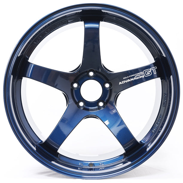 ADVAN YAQ1M05EDP колісний диск V2627 GT Premium 21x11.0 ET05 5-114. 3 RACING TITANIUM BLUE & RING Photo-1 