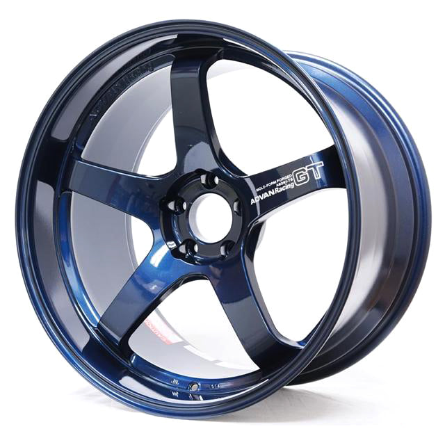 ADVAN YAQ1M05EDP колісний диск V2627 GT Premium 21x11.0 ET05 5-114. 3 RACING TITANIUM BLUE & RING Photo-1 