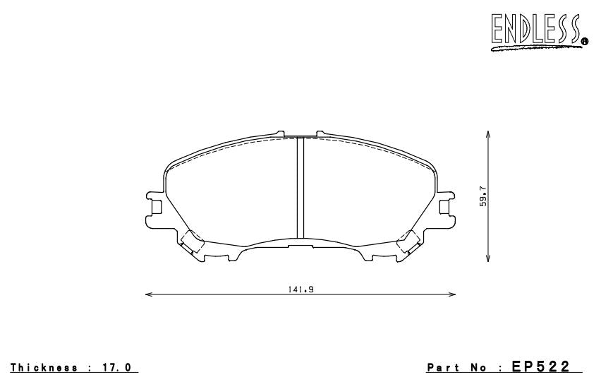 ENDLESS EP522SSY Гальмівні колодки Photo-0 