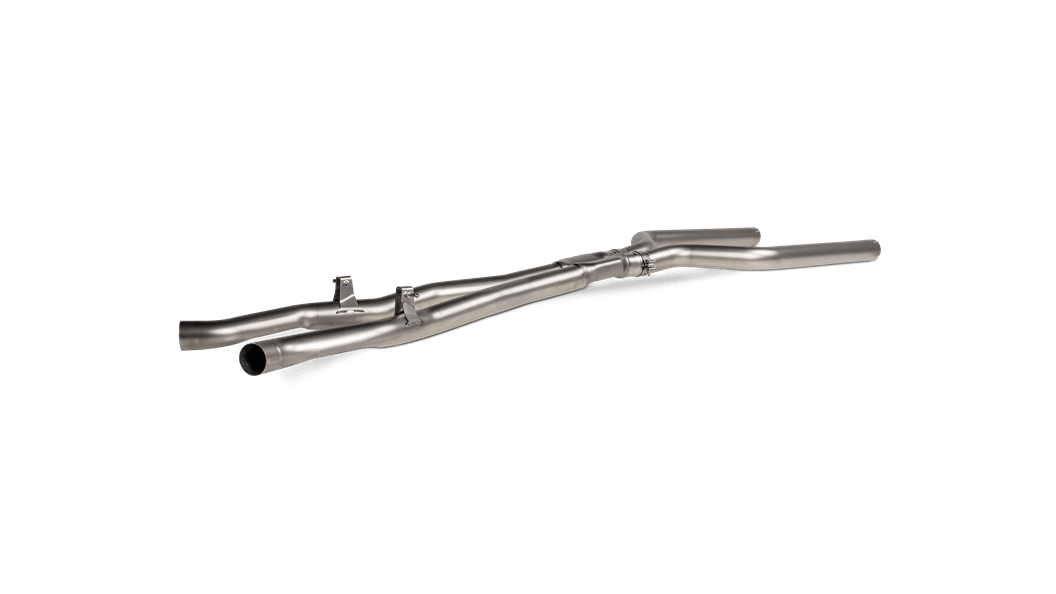 AKRAPOVIC E-BM/T / 9 Evolution Link pipe set (Titanium) для BMW M8 Cabrio(F91) / Coupe(F92) / F93 M8 OPF Photo-1 