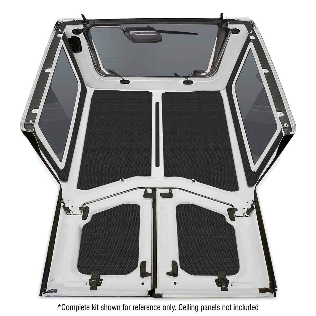 DEI 050268 Комплект шумоізоляційних бічних вікон для Jeep JL 2019-UP 2 Dr (Оригінальна обробка) 2шт. чорний Photo-1 