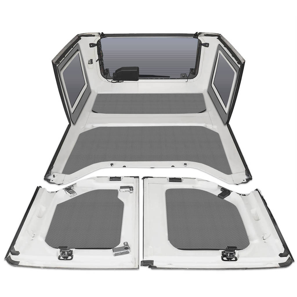 DEI 050291 Звукоізоляційна обшивка стелі та вікна для Jeep JK 2011-18 4 Dr (Оригінальна обробка) 8шт. сірий Photo-1 