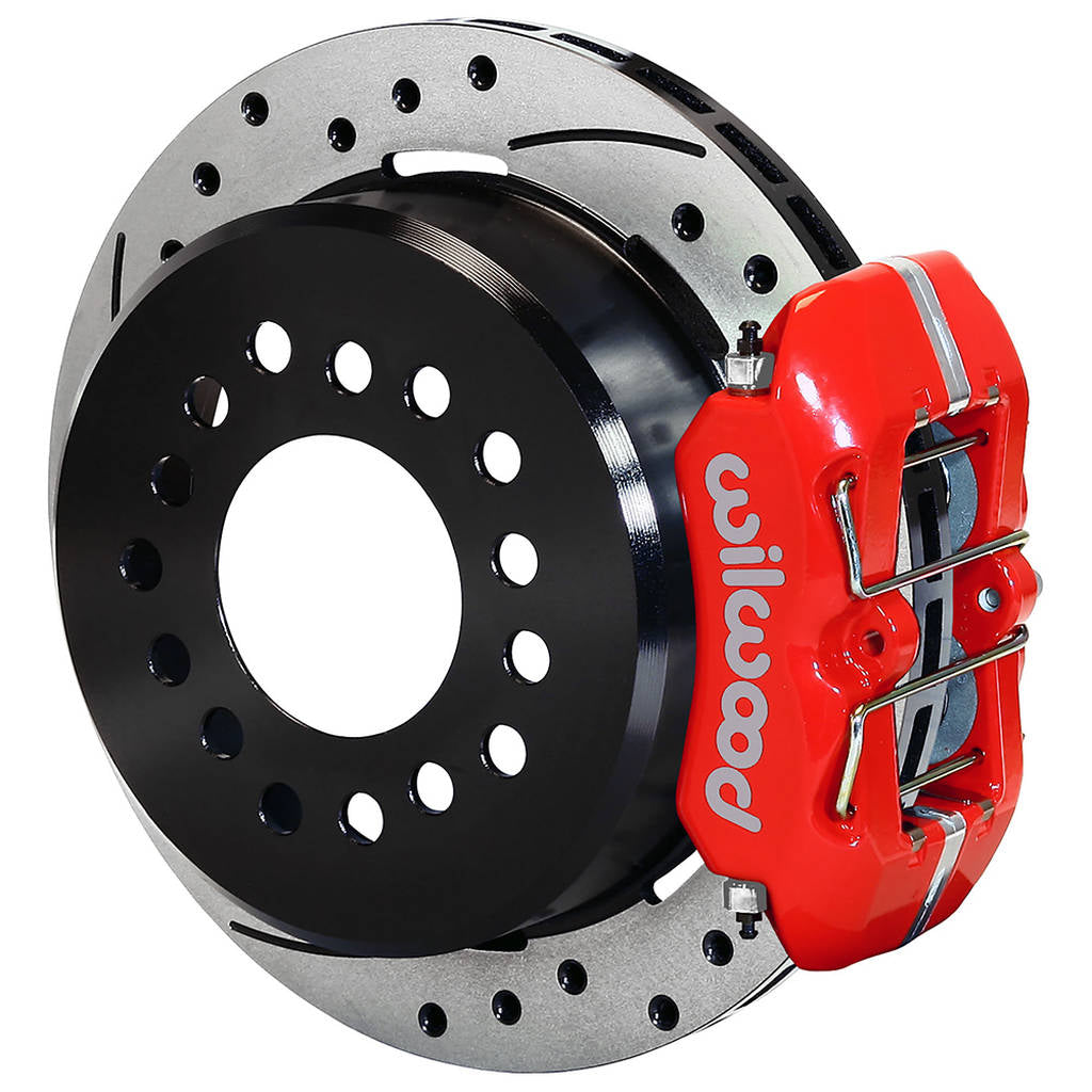 WILWOOD 140-11398-DR Комплект задніх гальм FDP-LP 11.00" з перфорацією, червоний Photo-0 