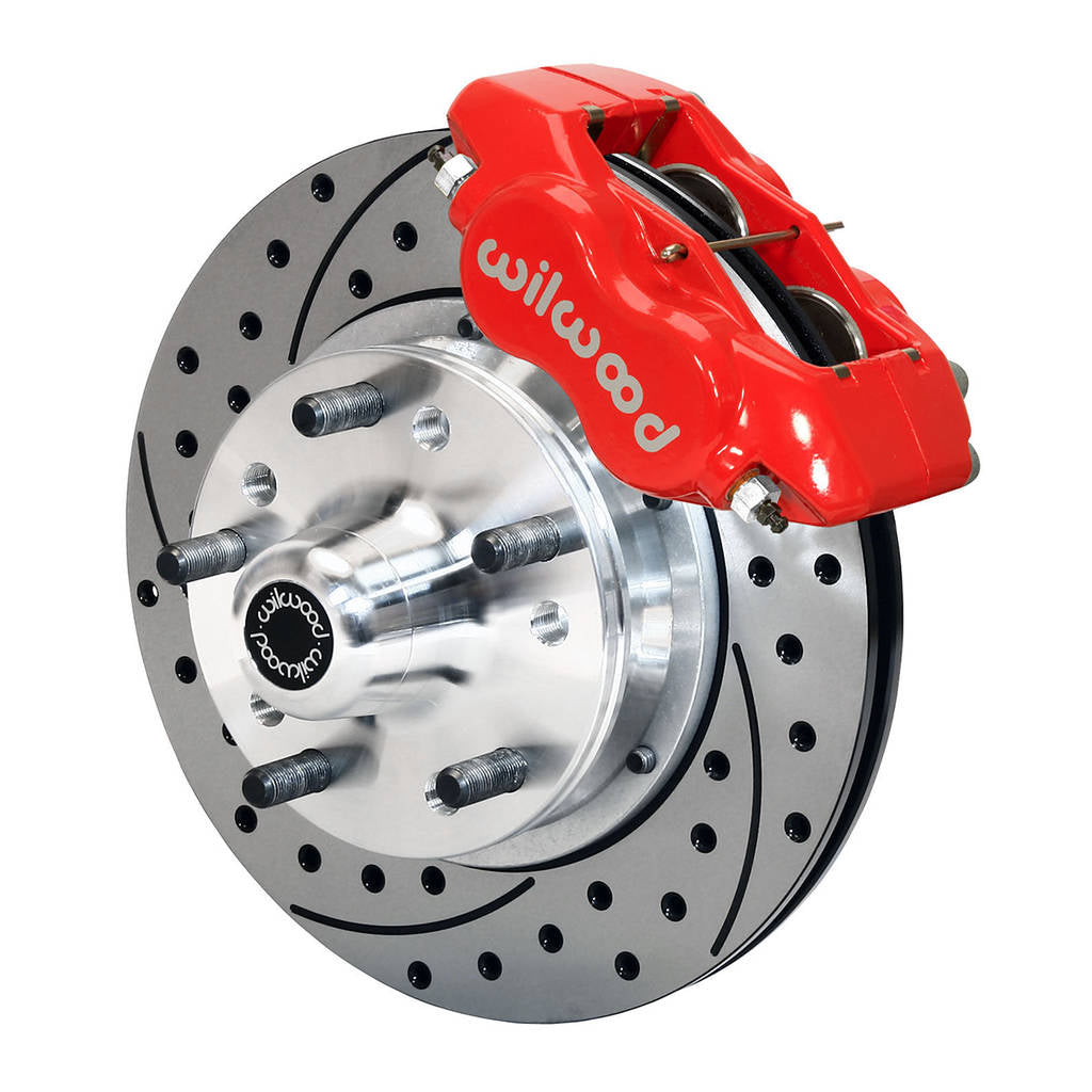WILWOOD 140-11007-DR Комплект передніх гальм FDLI 11.00", з перфорацією, червоний Photo-0 