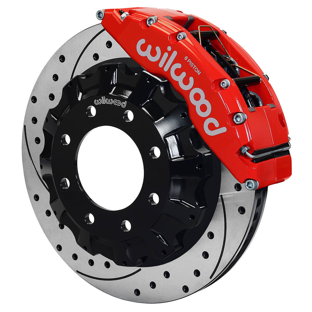 WILWOOD 140-8996-DR Комплект передніх гальм TC6R 16.00", з перфорацією, червоний Photo-0 