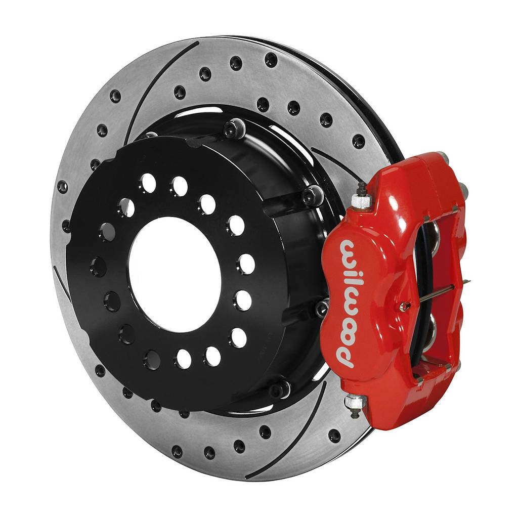 WILWOOD 140-5746-DR Комплект задніх гальм FNSL6R-ST / EPB, з перфорацією, червоний Photo-0 