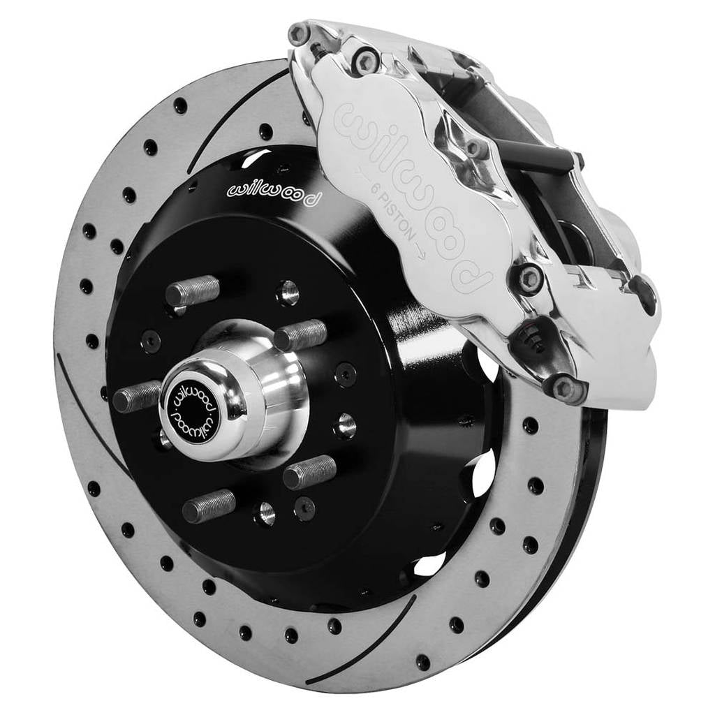 WILWOOD 140-13224-DP Комплект передніх гальм FNSL6R12.88" з перфорацією, полірований Photo-0 