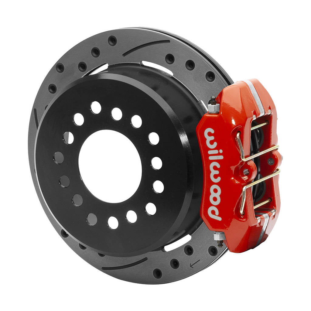 WILWOOD 140-15604-DR Комплект задніх гальм FDPLP-DS 11.00" з перфорацією, червоний Photo-0 