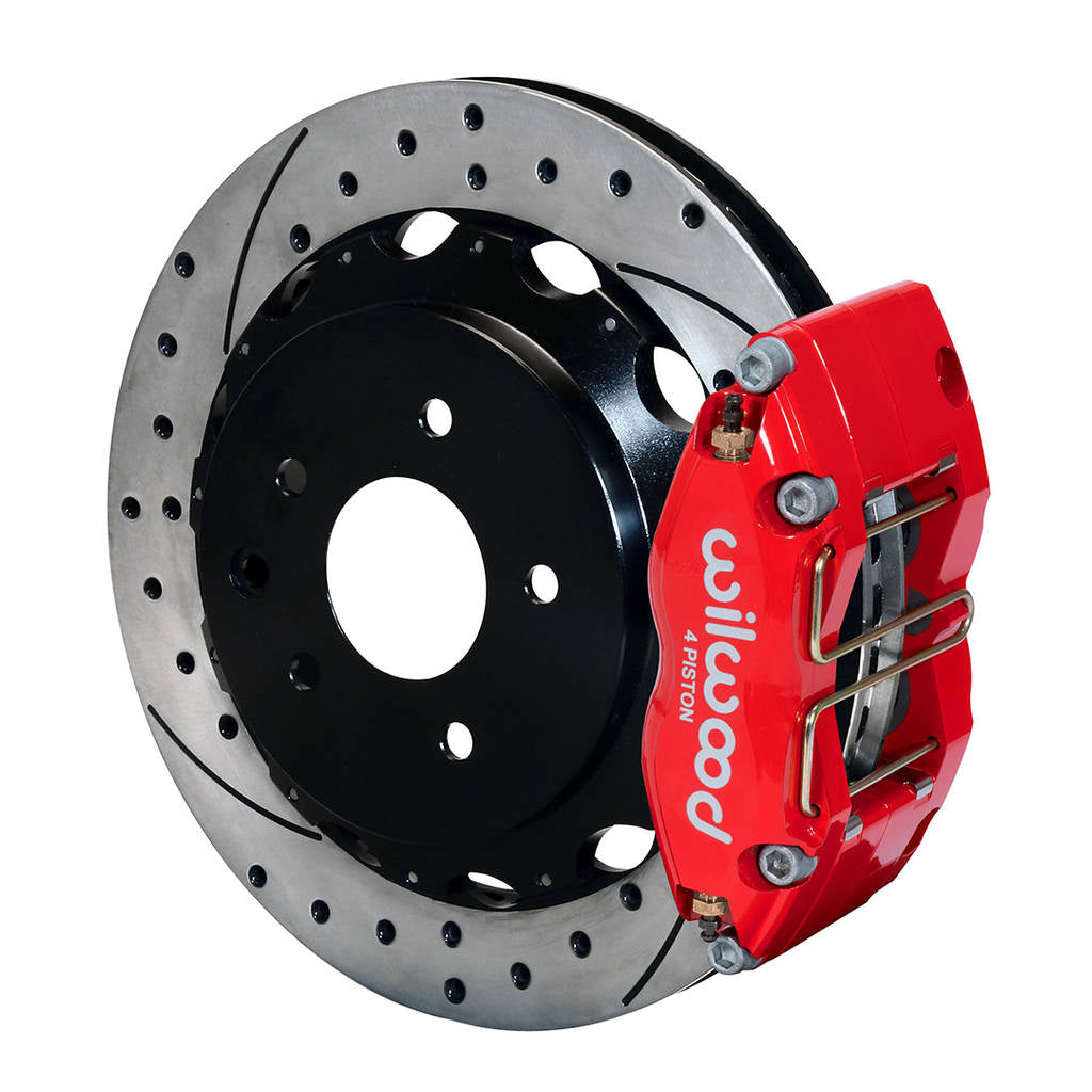 WILWOOD 140-9507-DR Комплект задніх гальм DPR-DS13.00", з перфорацією, червоний Photo-0 