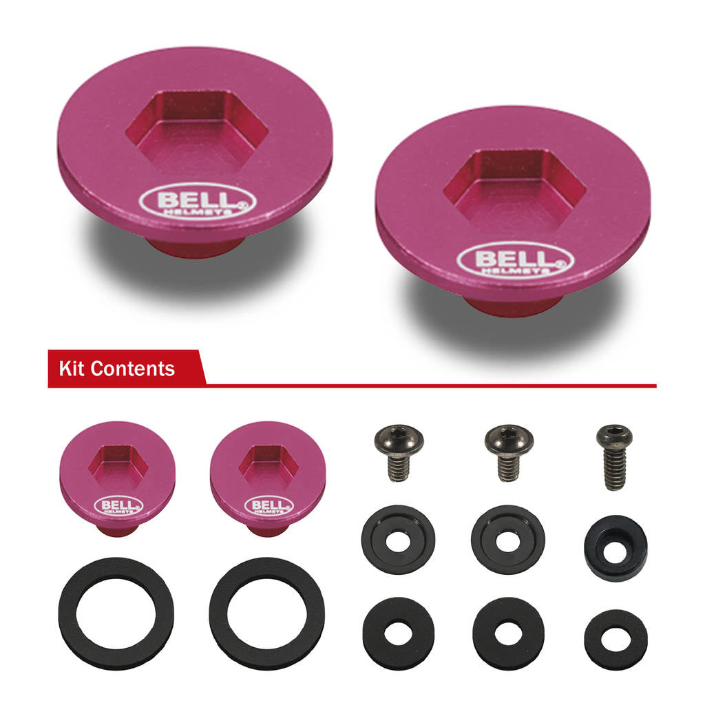 BELL 2020006 Комплект кріплення для візорів SE03/SE05 PIVOT KIT & SCREWS, фіолетовий Photo-8 