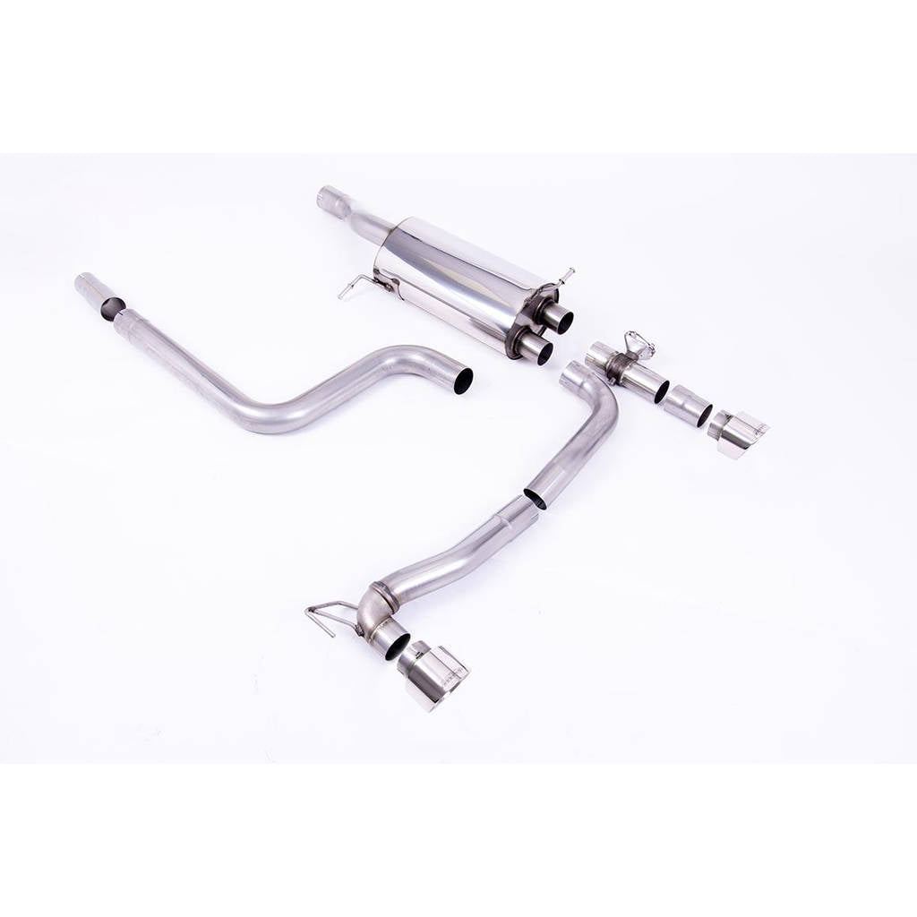 MILLTEK SSXFD356 Вихлопна система Cat-back 100mm GT100 для FORD Fiesta Mk8 ST 1.5 EcoBoost 200PS (лише моделі до вересня 2020 р.) 2018–2020 рр. Photo-0 