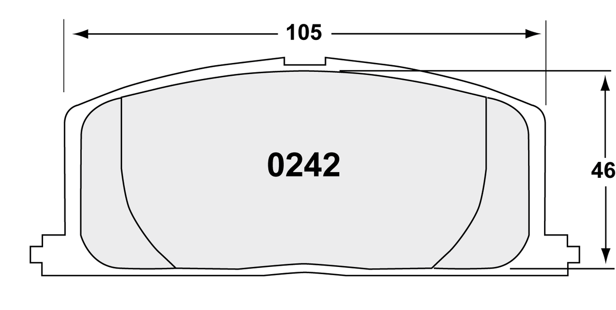 PFC 0242.22 Гальмівні колодки Z-RATED передні TOYOTA CELICA, COROLLA, MR2, PASEO Photo-0 