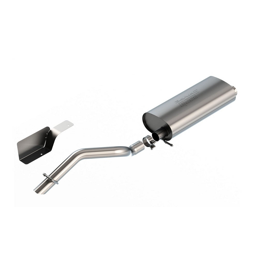 BORLA 140847 Вихлопна система Cat-Back 2.50", S-Type (наконечник з виходом донизу 2.75") для JEEP Wrangler 3.6L (JL) 2018- Photo-0 